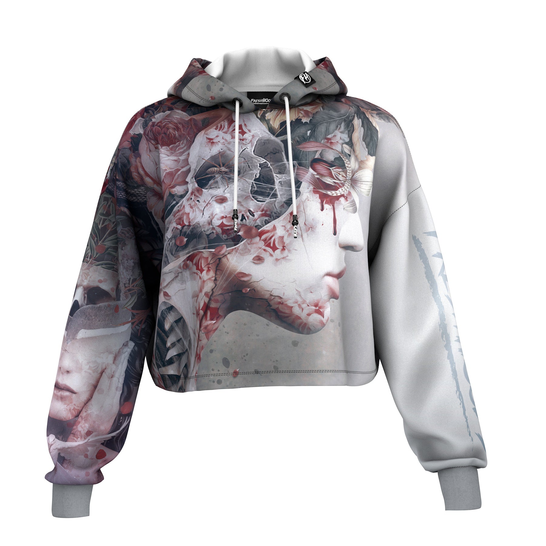 Dangerous Red Cropped Hoodie