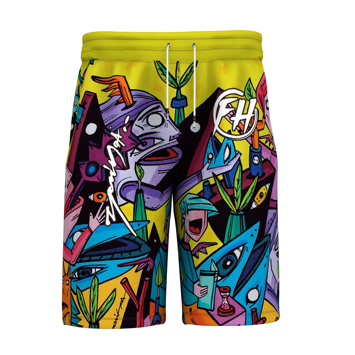 Yellow World Shorts