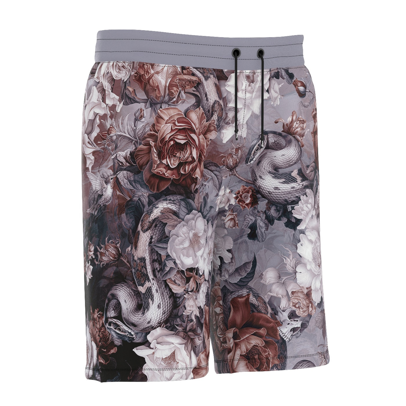 Skull Serpent Serenade Shorts