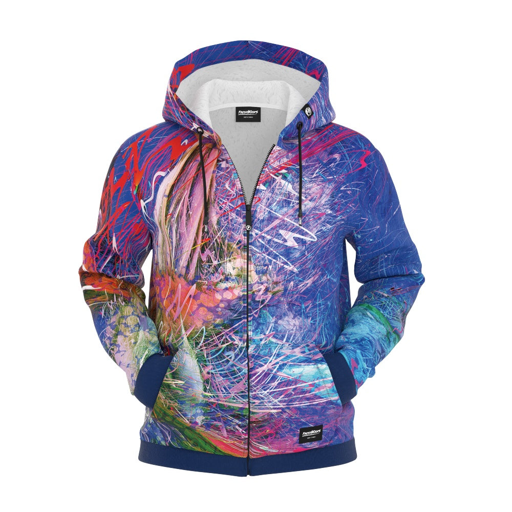 Color Collisions Zip Up Hoodie