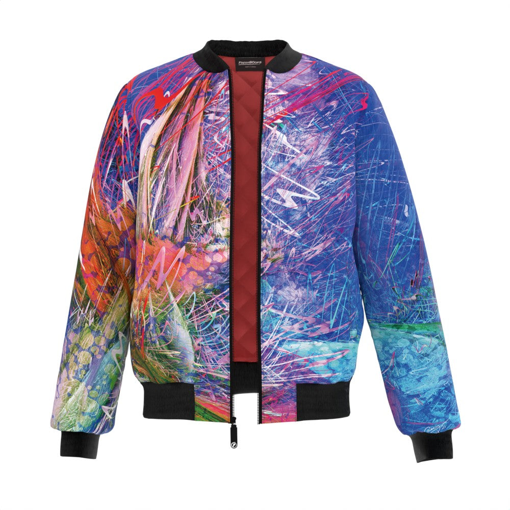 Color Collisions Bomber Jacket