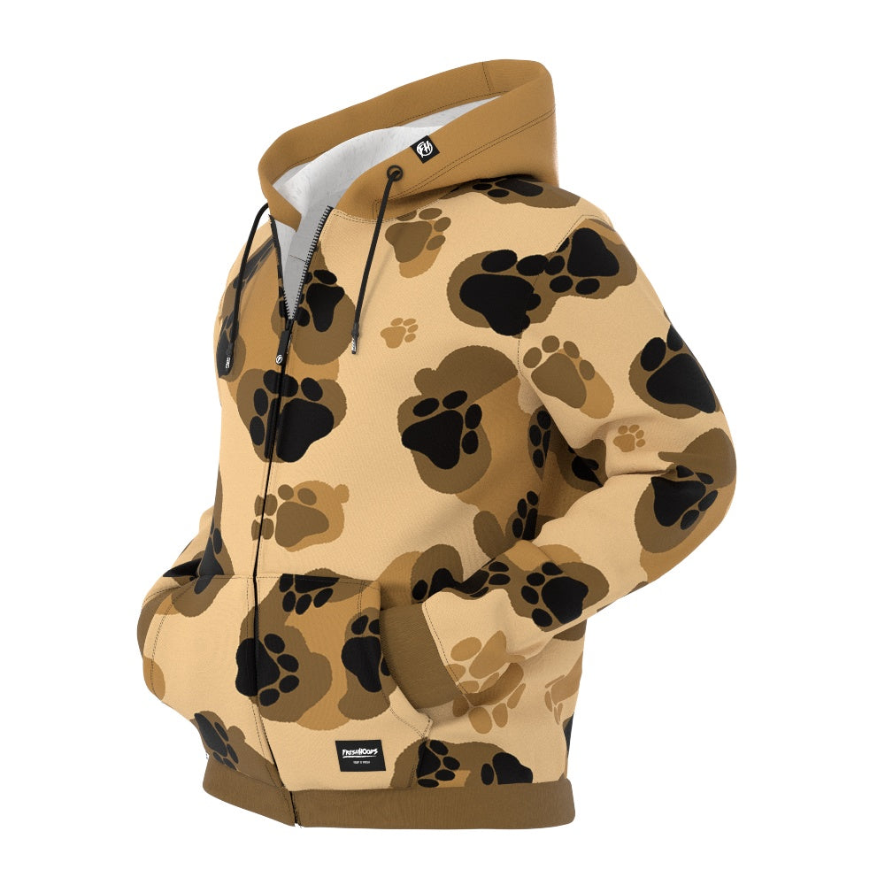 Leopard Zip Up Hoodie