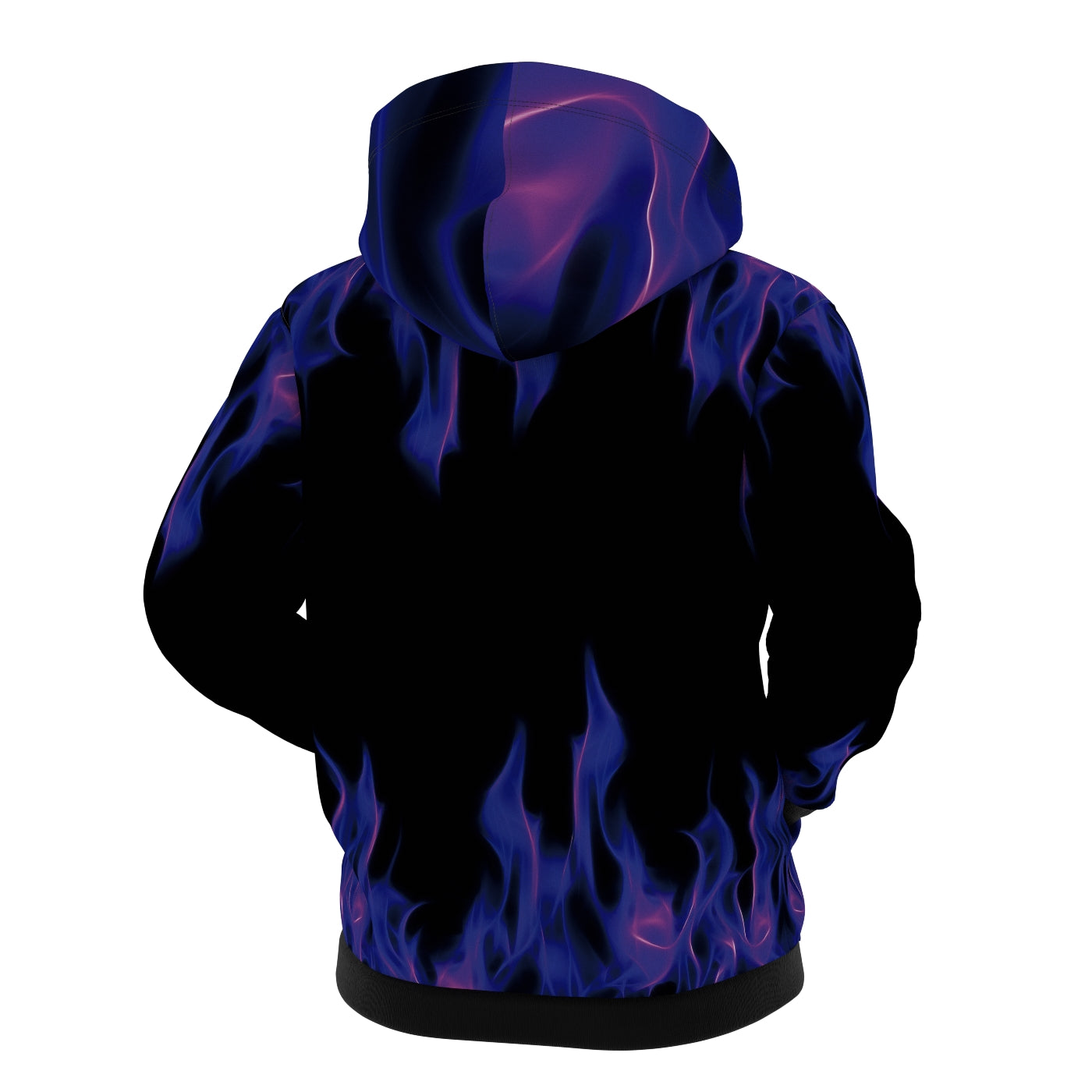 Purple Flame Zip Up Hoodie