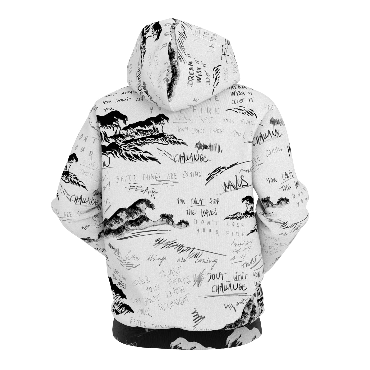 Sketch Waves Hoodie