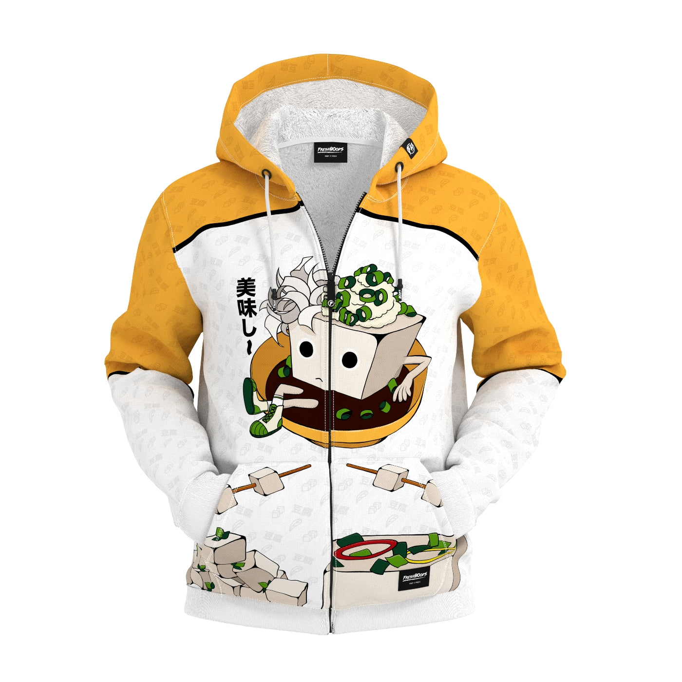 Tofu-Chan Zip Up Hoodie