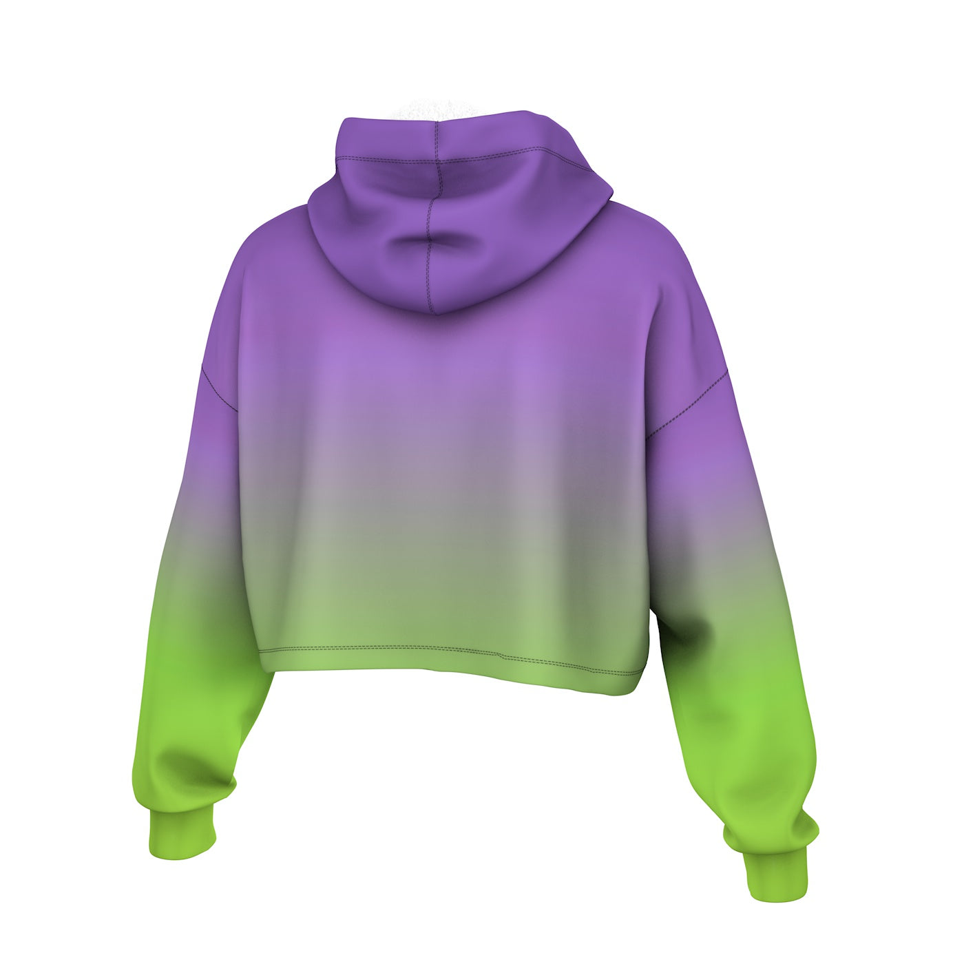 Purple Mint Cropped Hoodie