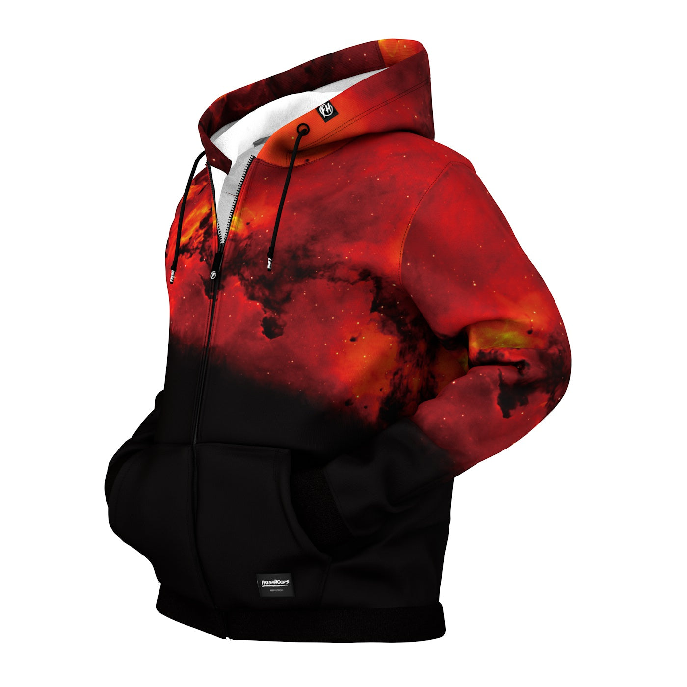 FIRE Zip Up Hoodie