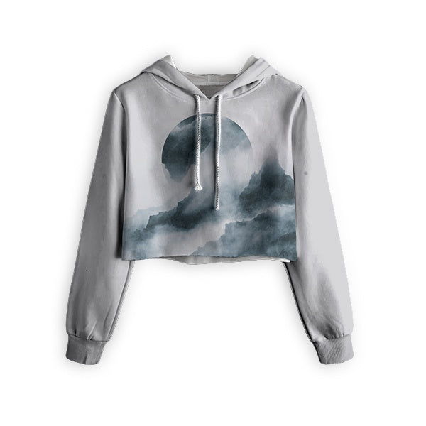 Crystal Mist Cropped Hoodie