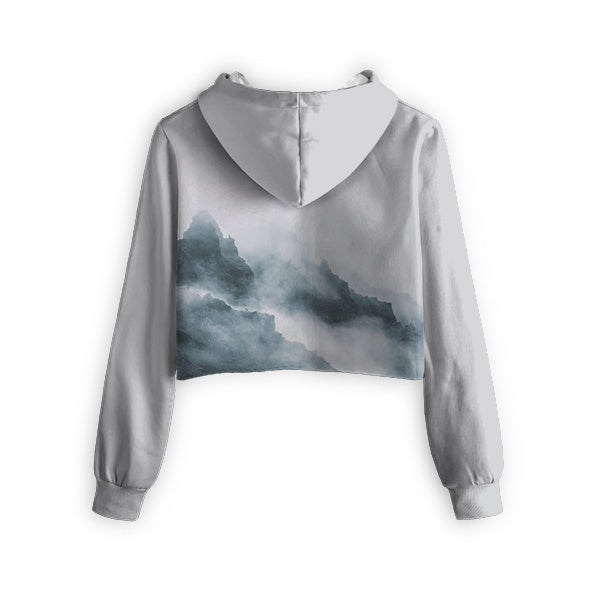 Crystal Mist Cropped Hoodie