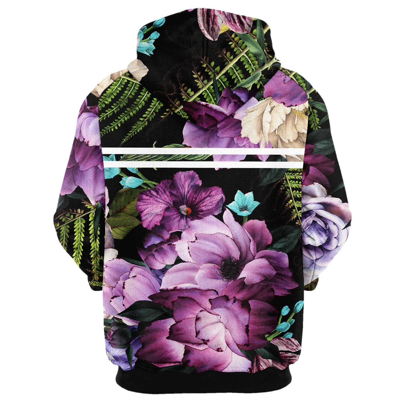 Magenta Purple Blossom Hoodie