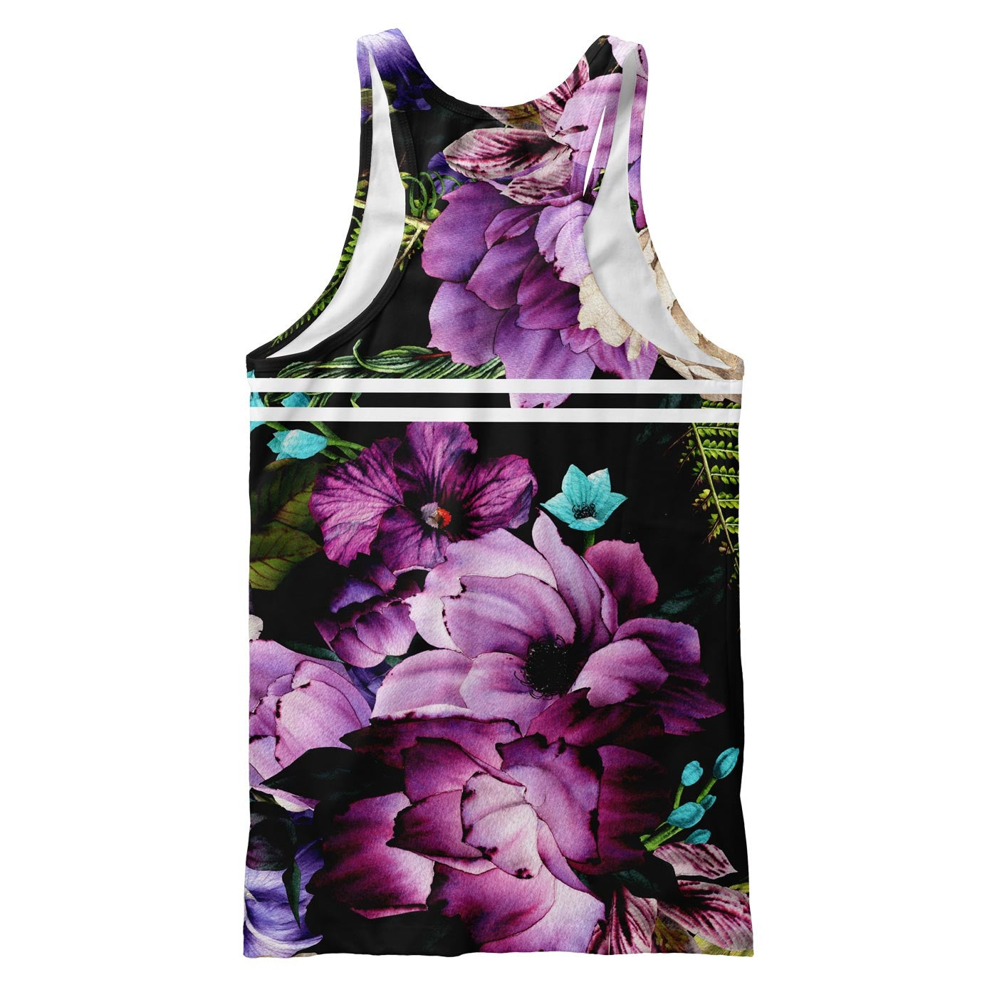 Magenta Purple Blossom Tank Top