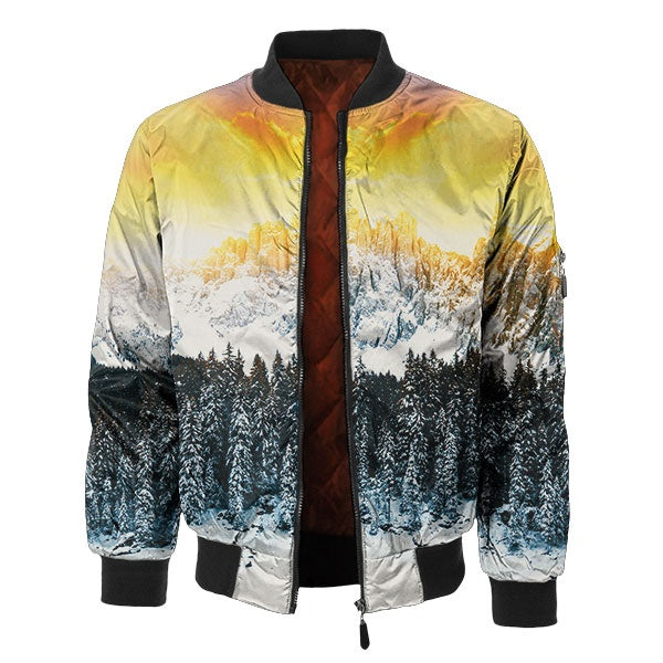 Sunrise Buddha Bomber Jacket