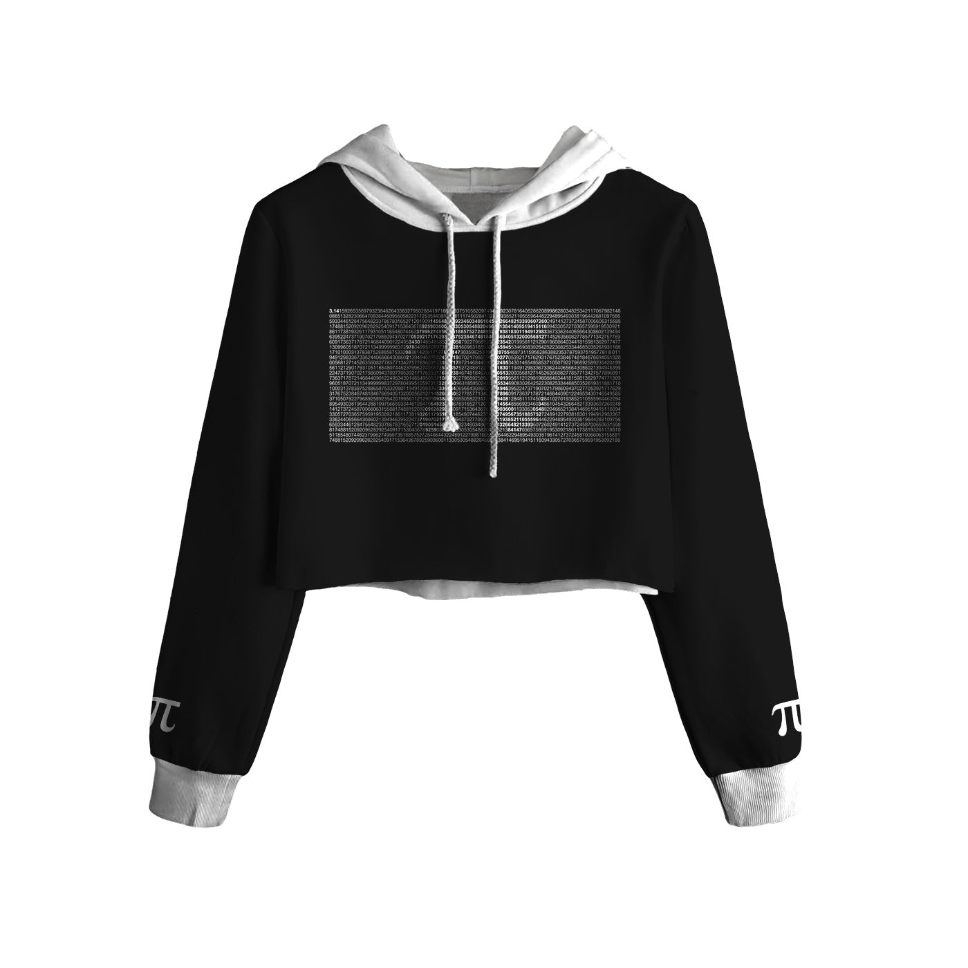 Pi Cropped Hoodie