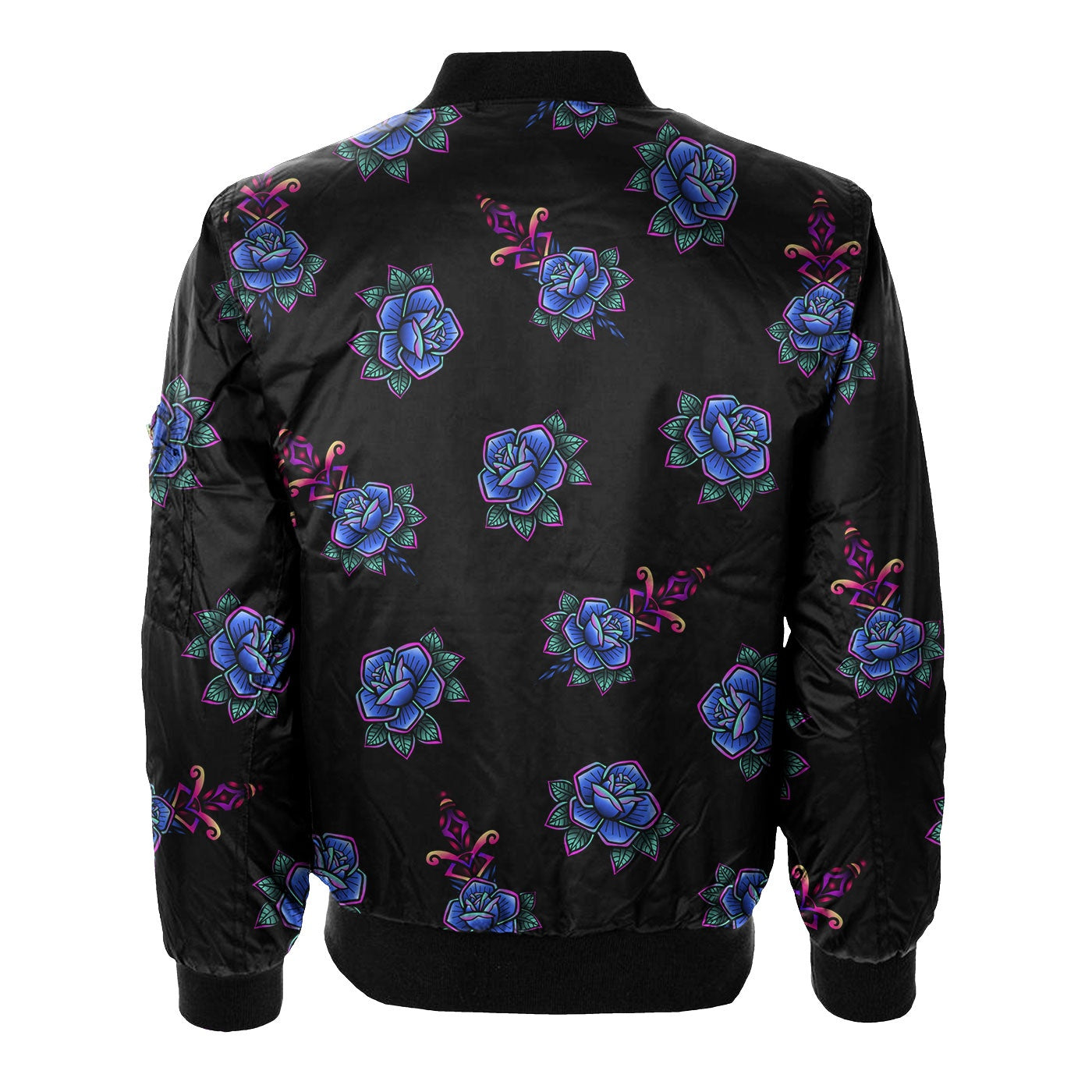 Tattoo Pattern Bomber Jacket