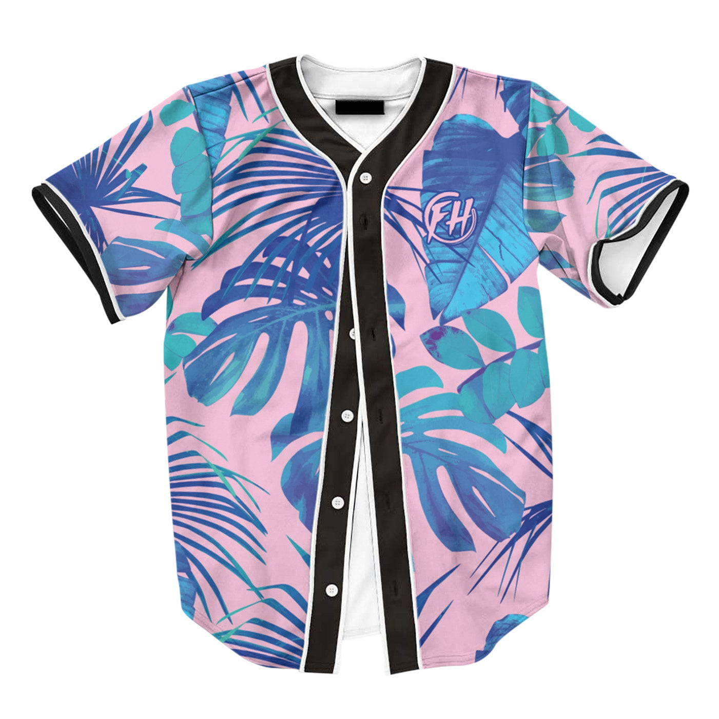 Blue Monstera Jersey