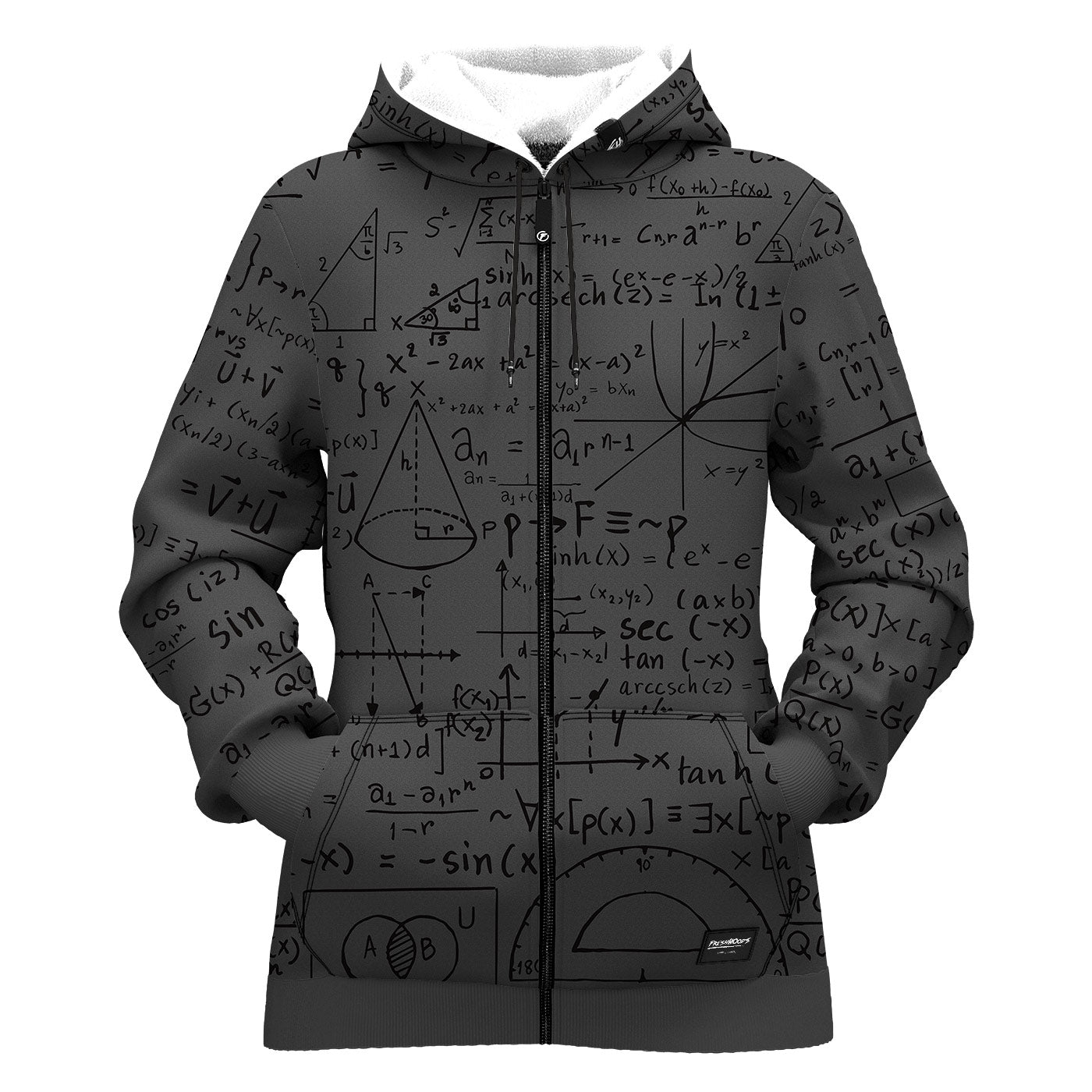 Math Women Zip Up Hoodie