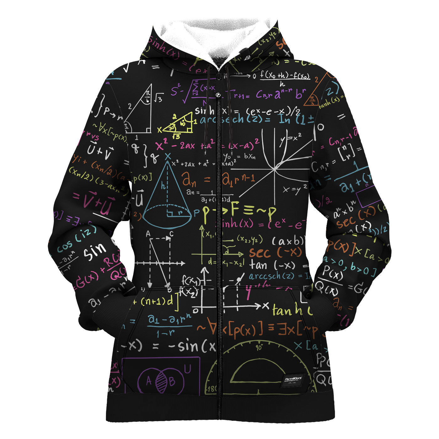 Math Women Zip Up Hoodie