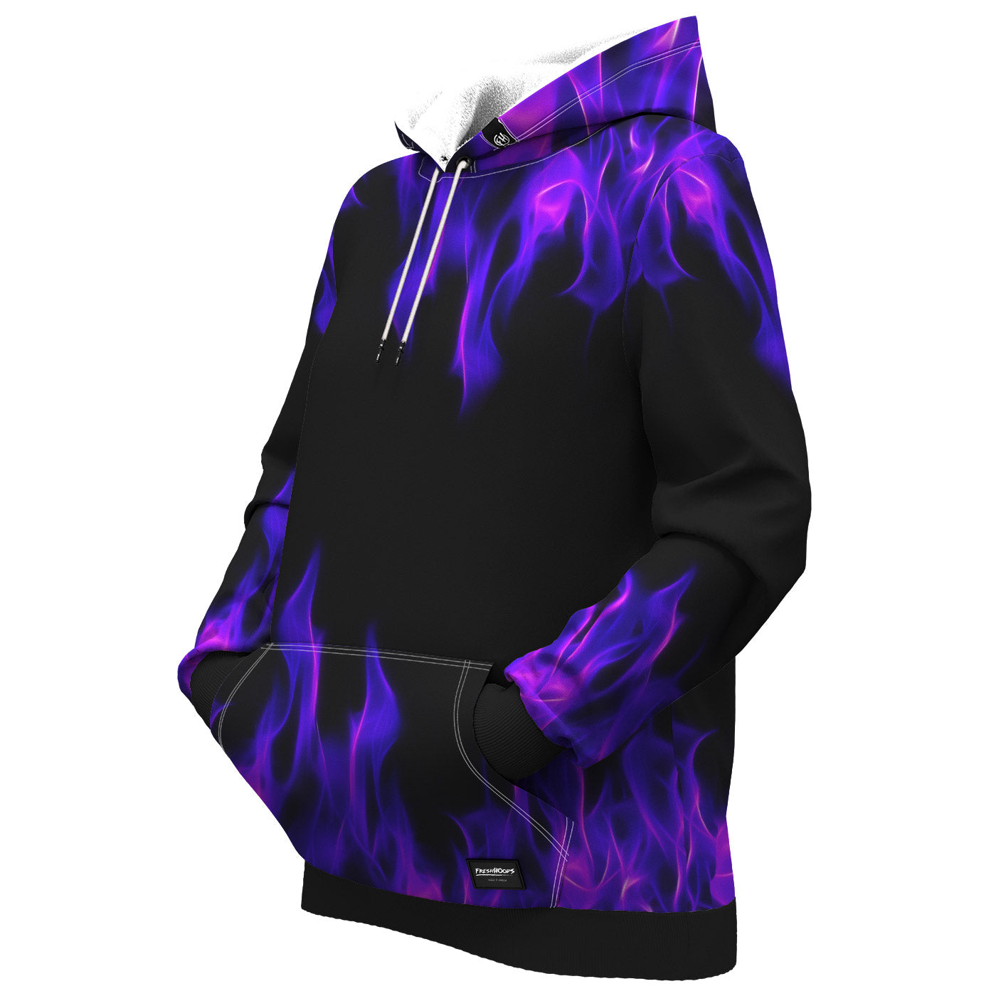 Purple Flame Women Hoodie