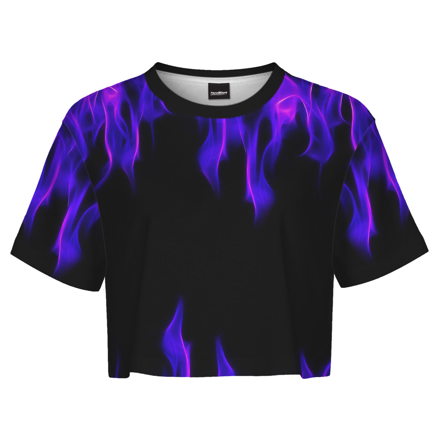 Purple Flame Crop Top