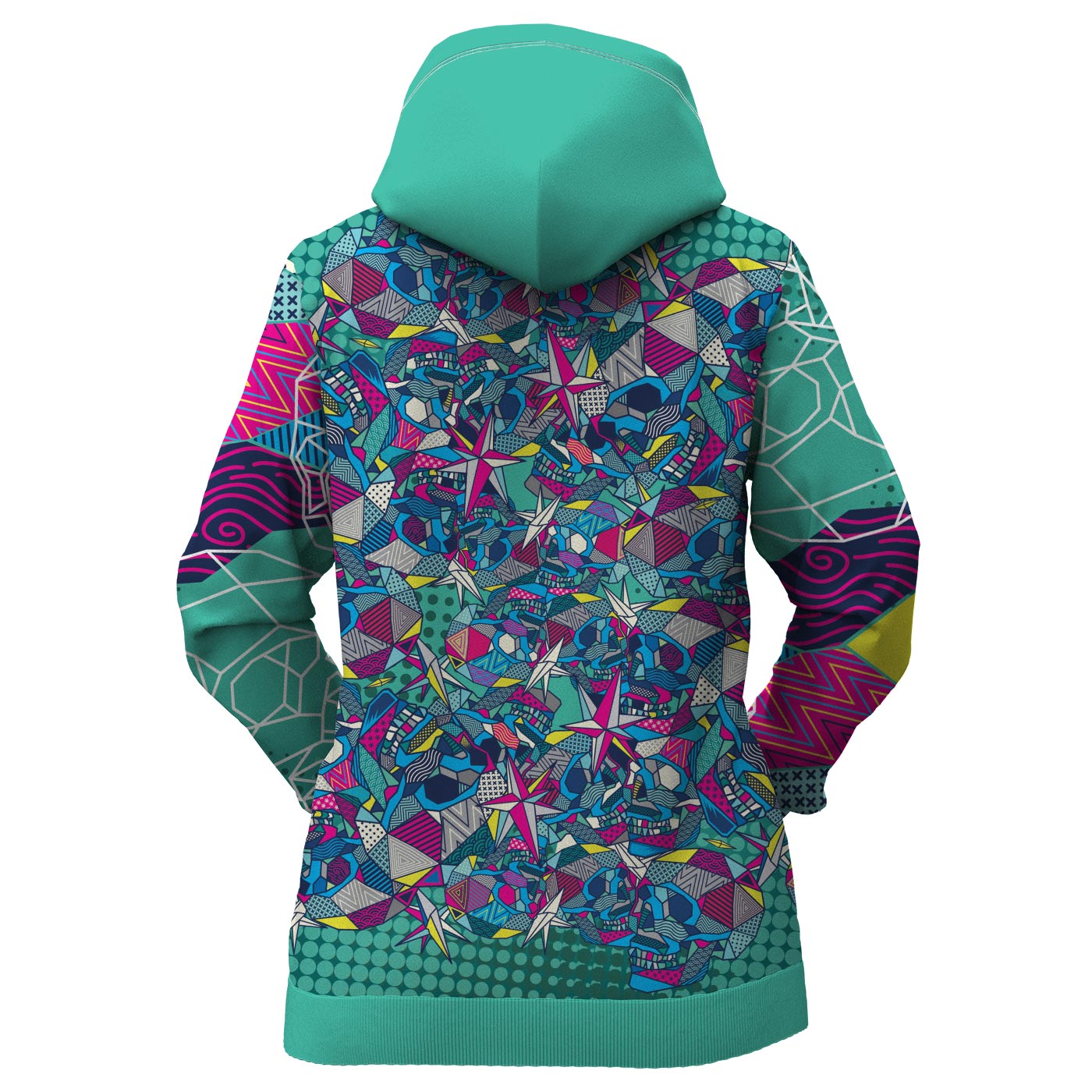 Geometric Skull Women Hoodie