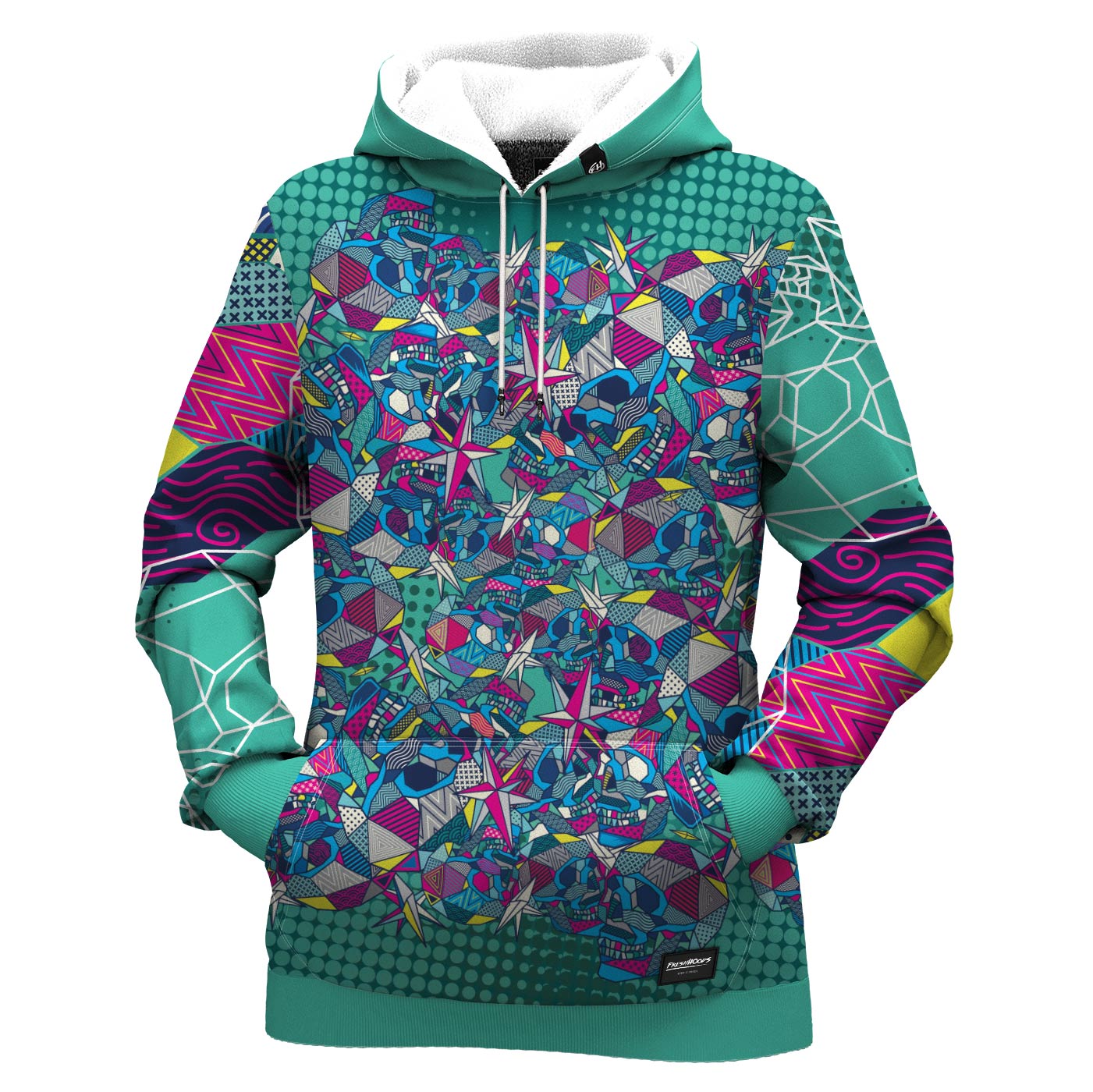 Geometric Skull Women Hoodie