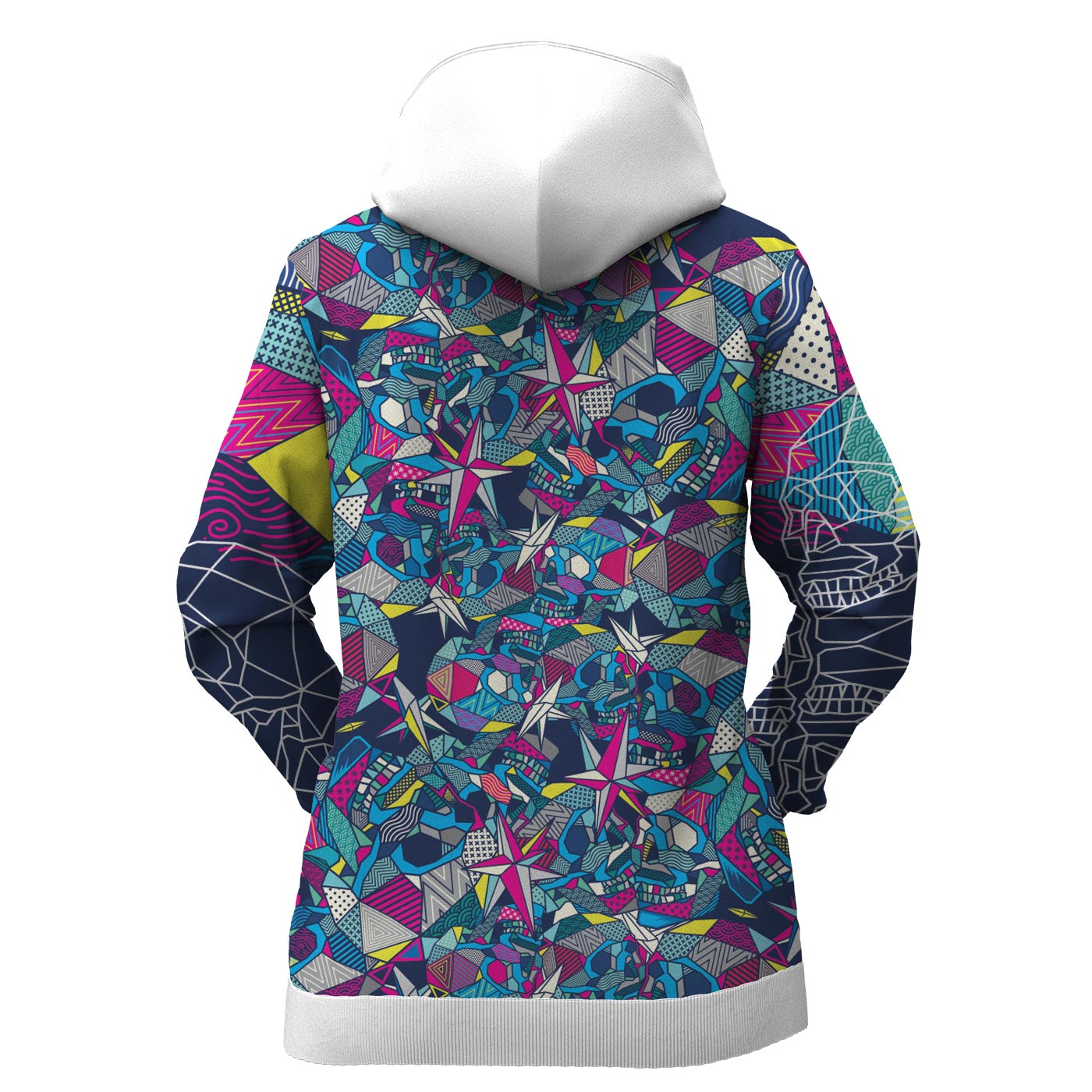 Geometric Skull Women Hoodie