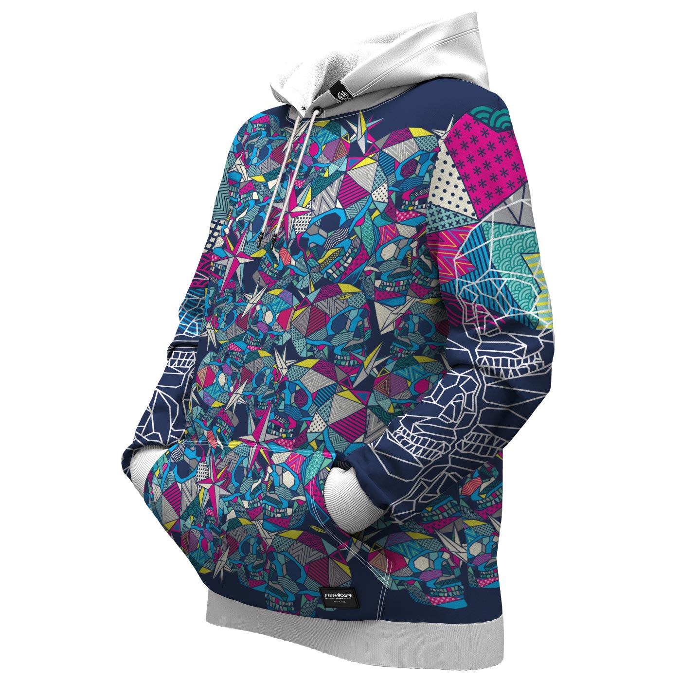 Geometric Skull Women Hoodie