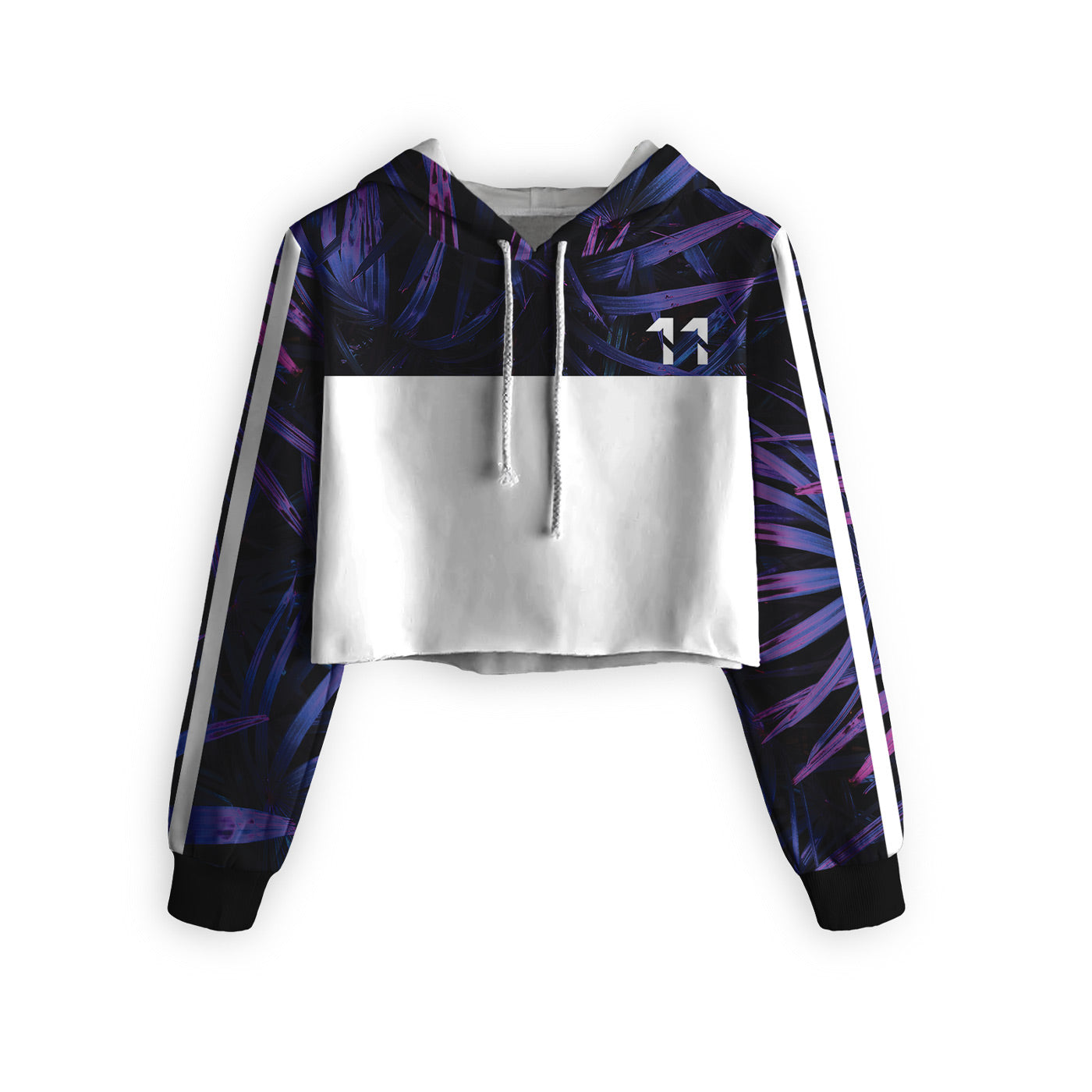 Royal Purple Cropped Hoodie