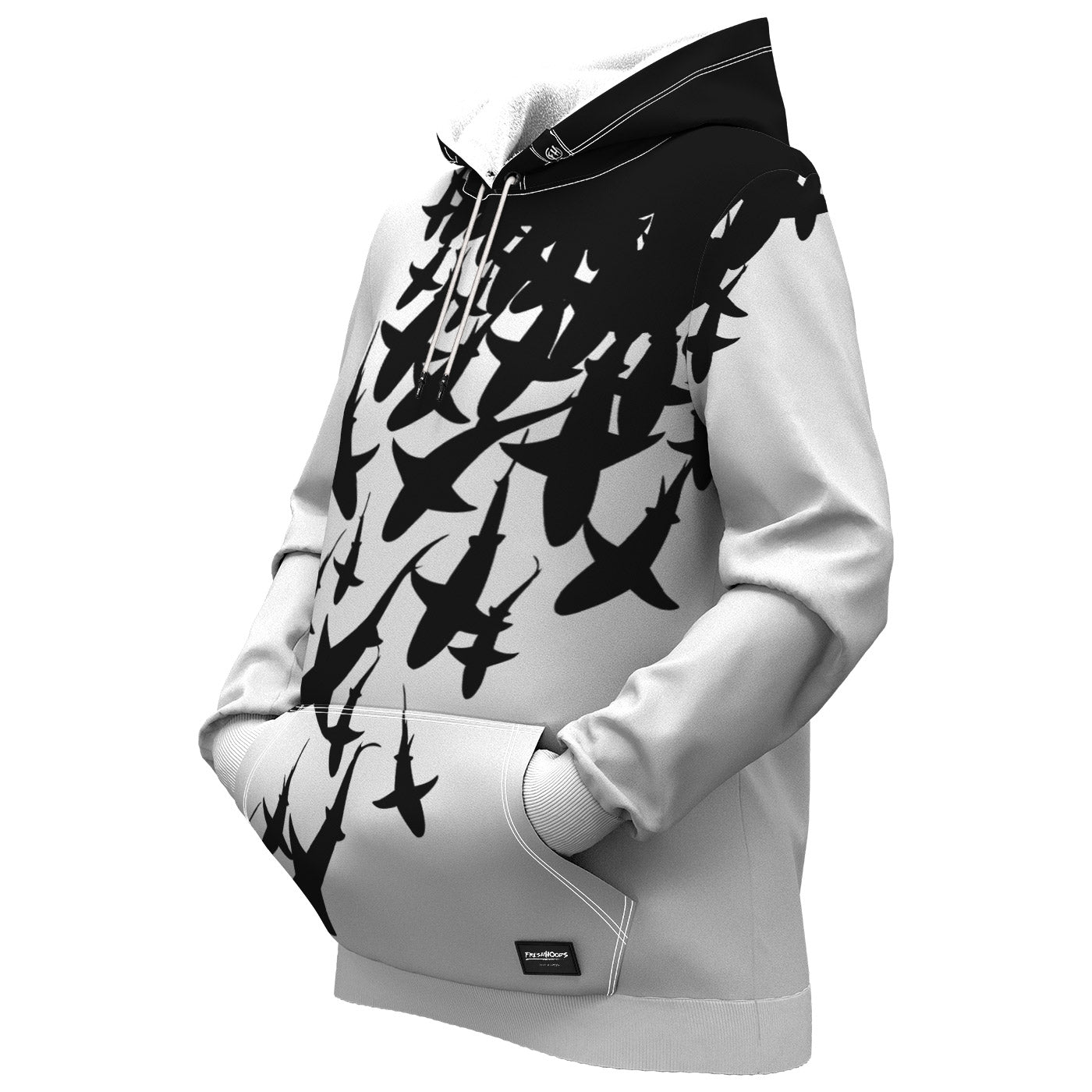 Swarm Of Sharks Women Hoodie