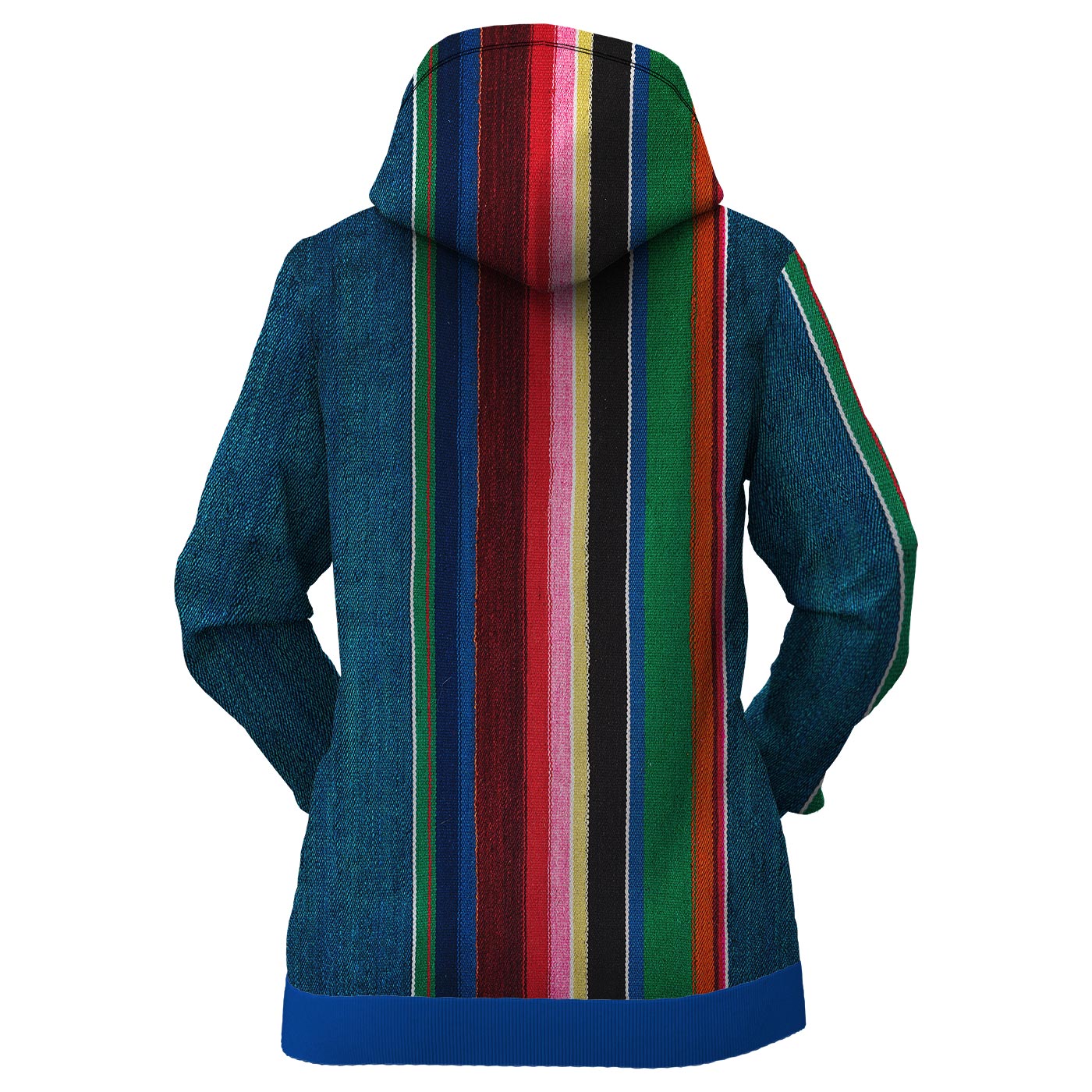 Colorful Denim Women Hoodie