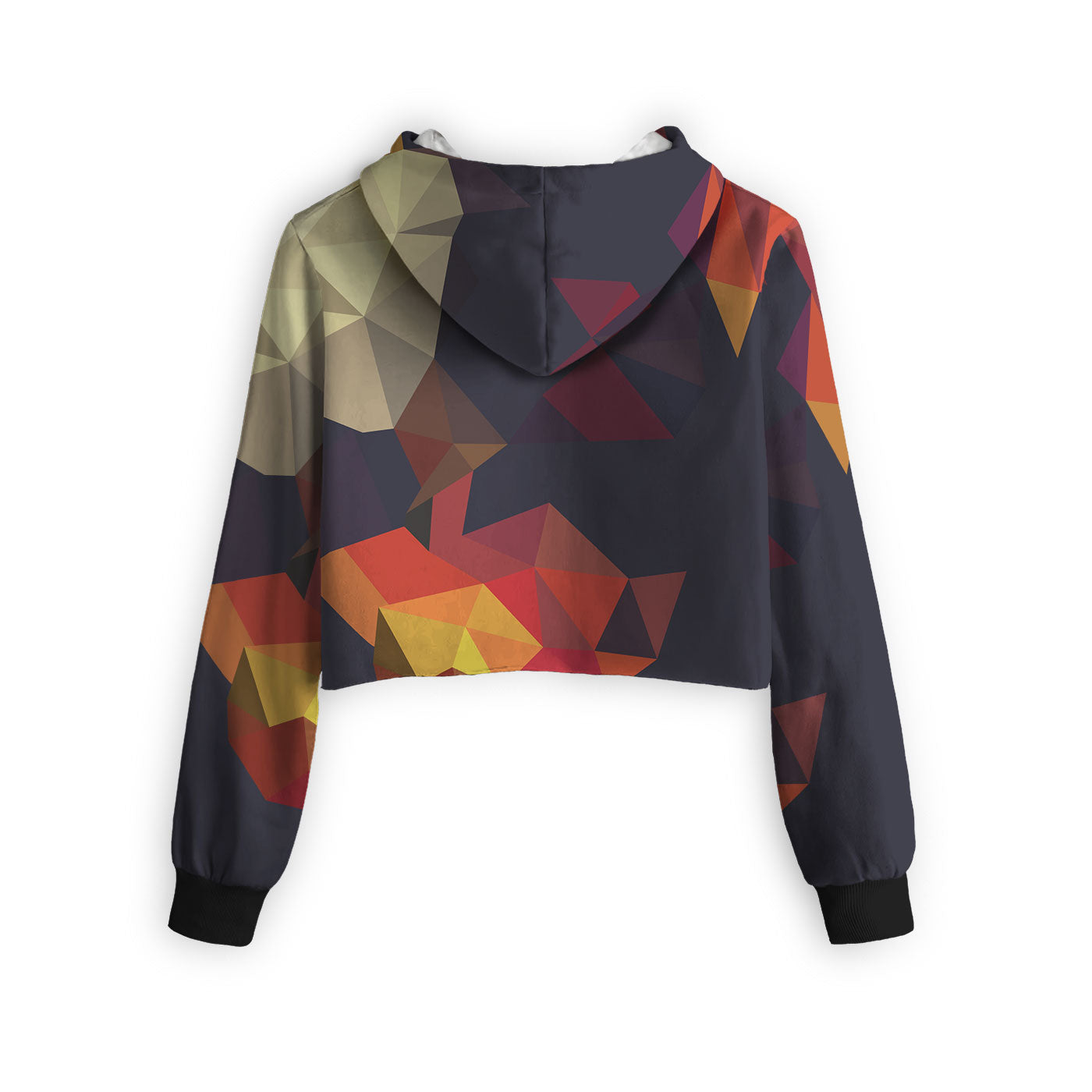 Cubes Cropped Hoodie