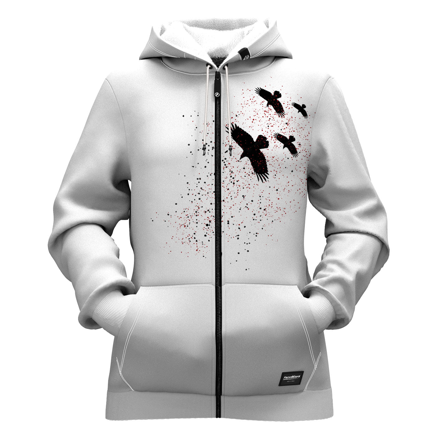 Sky Crow Women Zip Up Hoodie