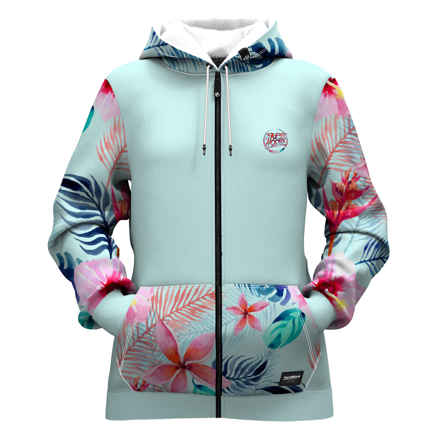 Paradise On Earth Women Zip Up Hoodie