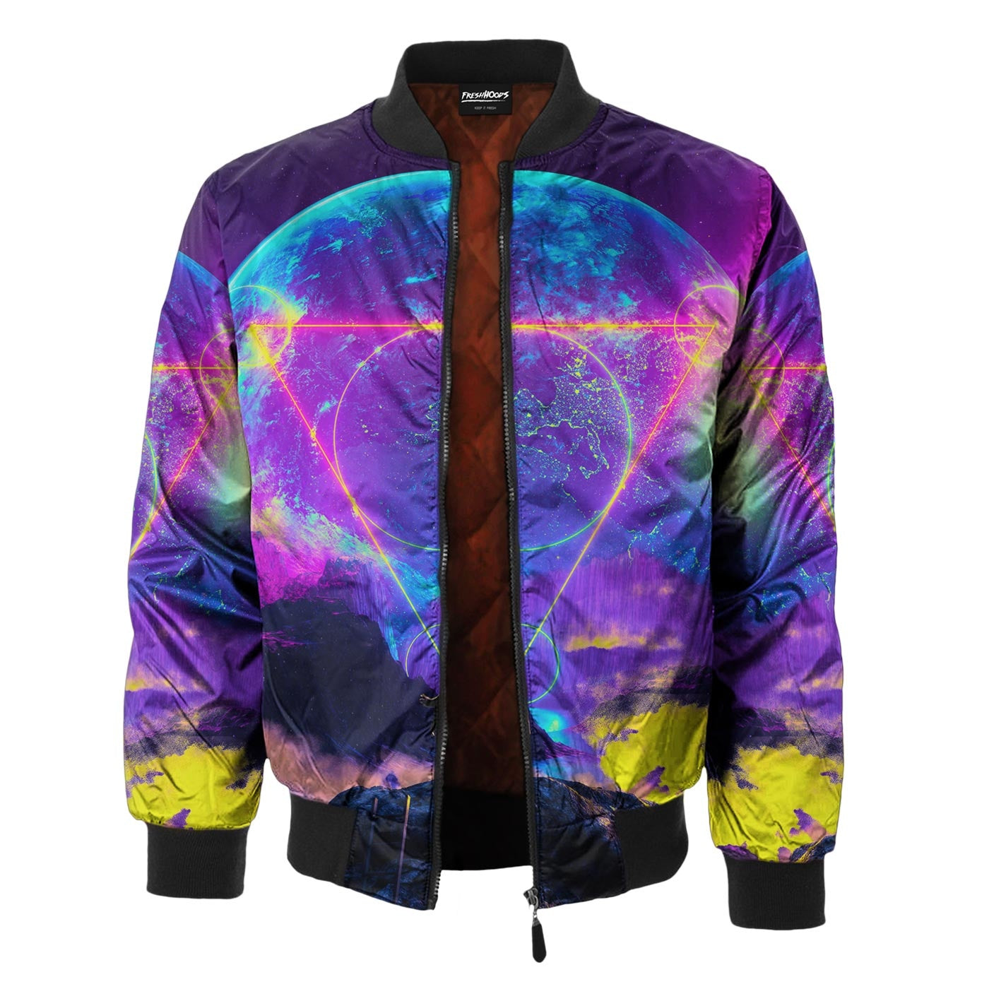 Neon Night Bomber Jacket