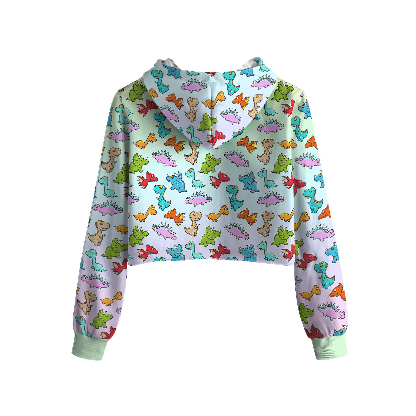 Toy Dino Cropped Hoodie