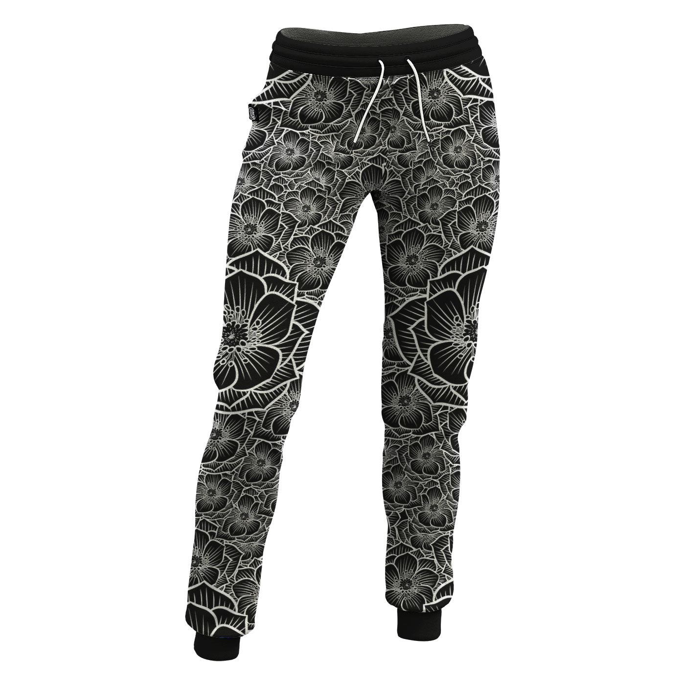 Achromic Flower Women Sweatpants