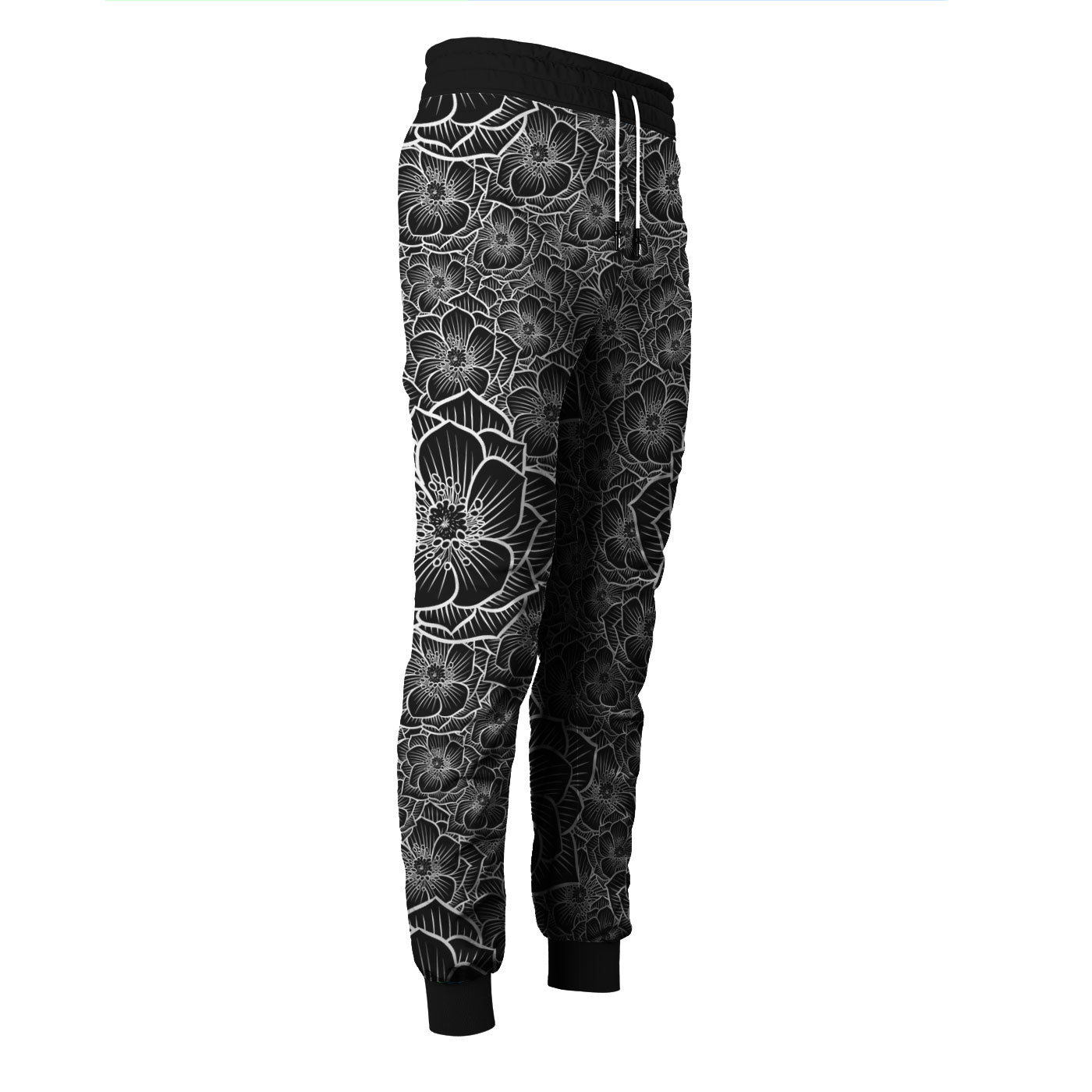 Achromic Flower Sweatpants