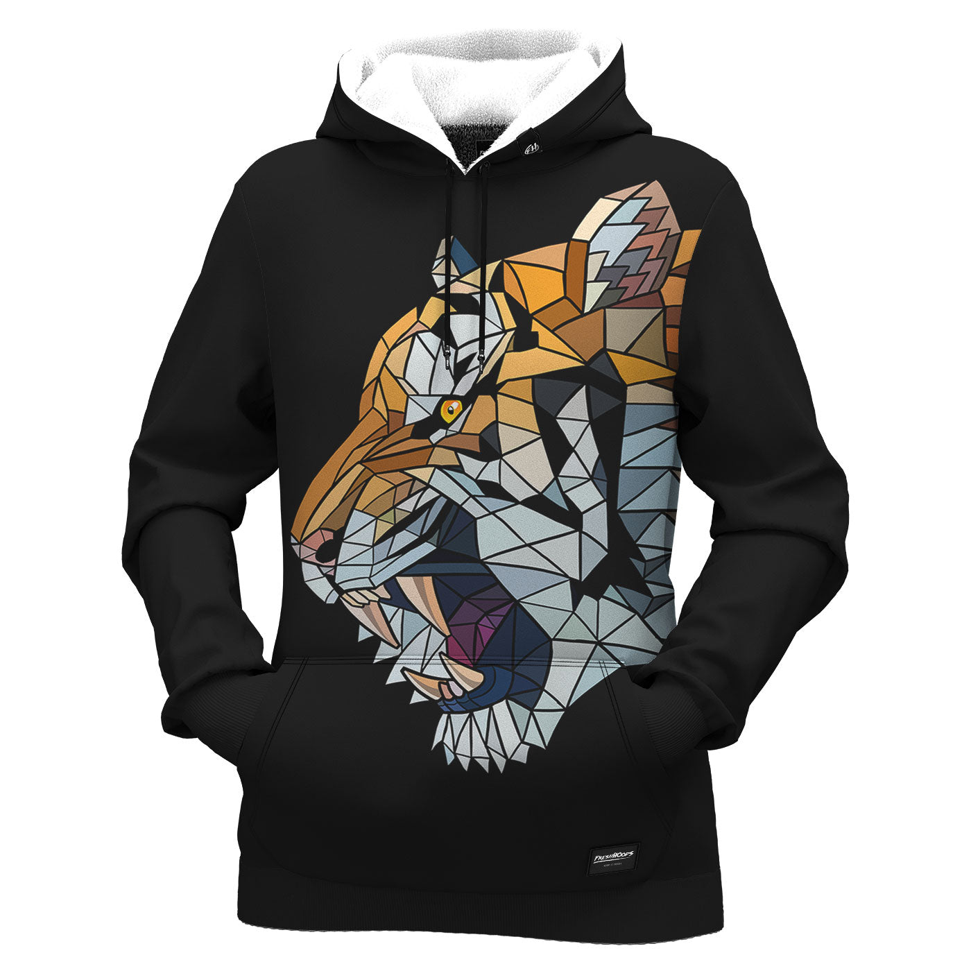 Geometric Tiger Women Hoodie