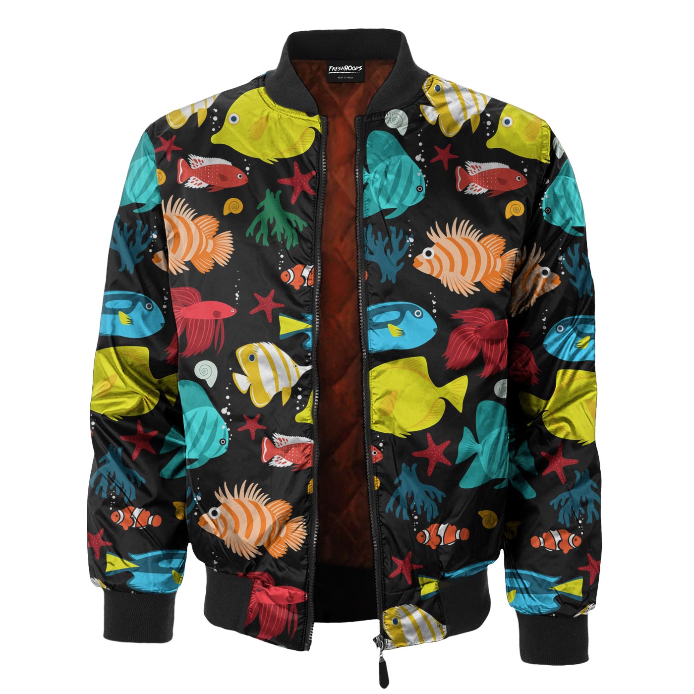 Tropical Fish Bomber Jacket