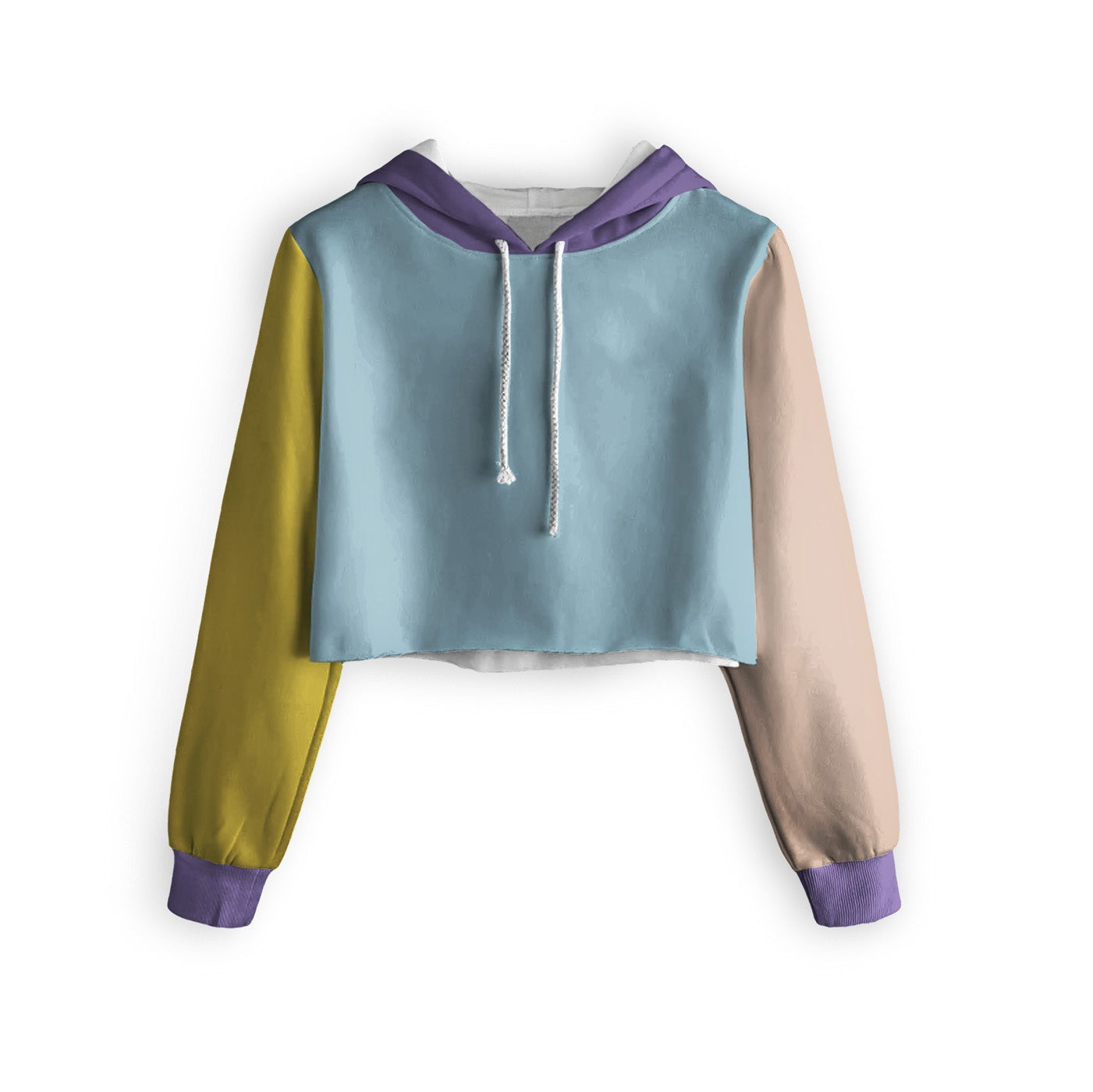 Pastel Blue Cropped Hoodie