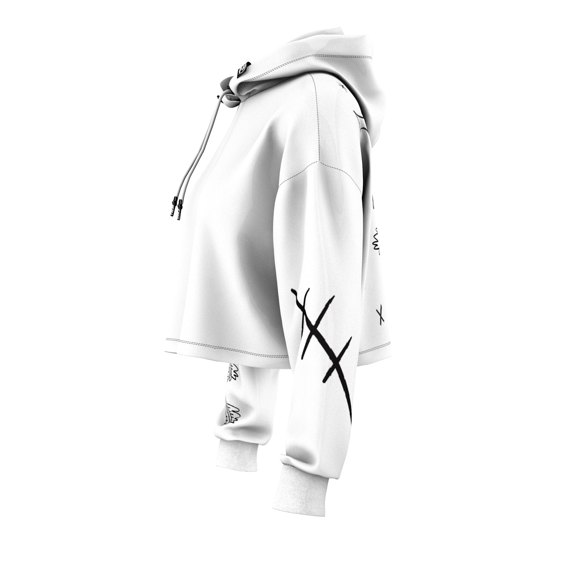 Tomcat Cropped Hoodie