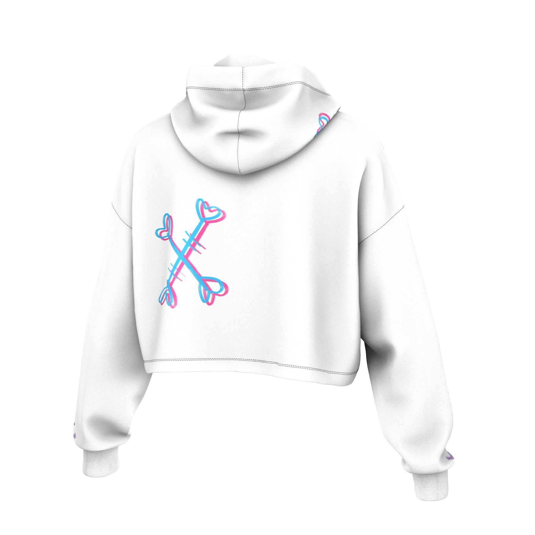 Crazy Bunny Cropped Hoodie