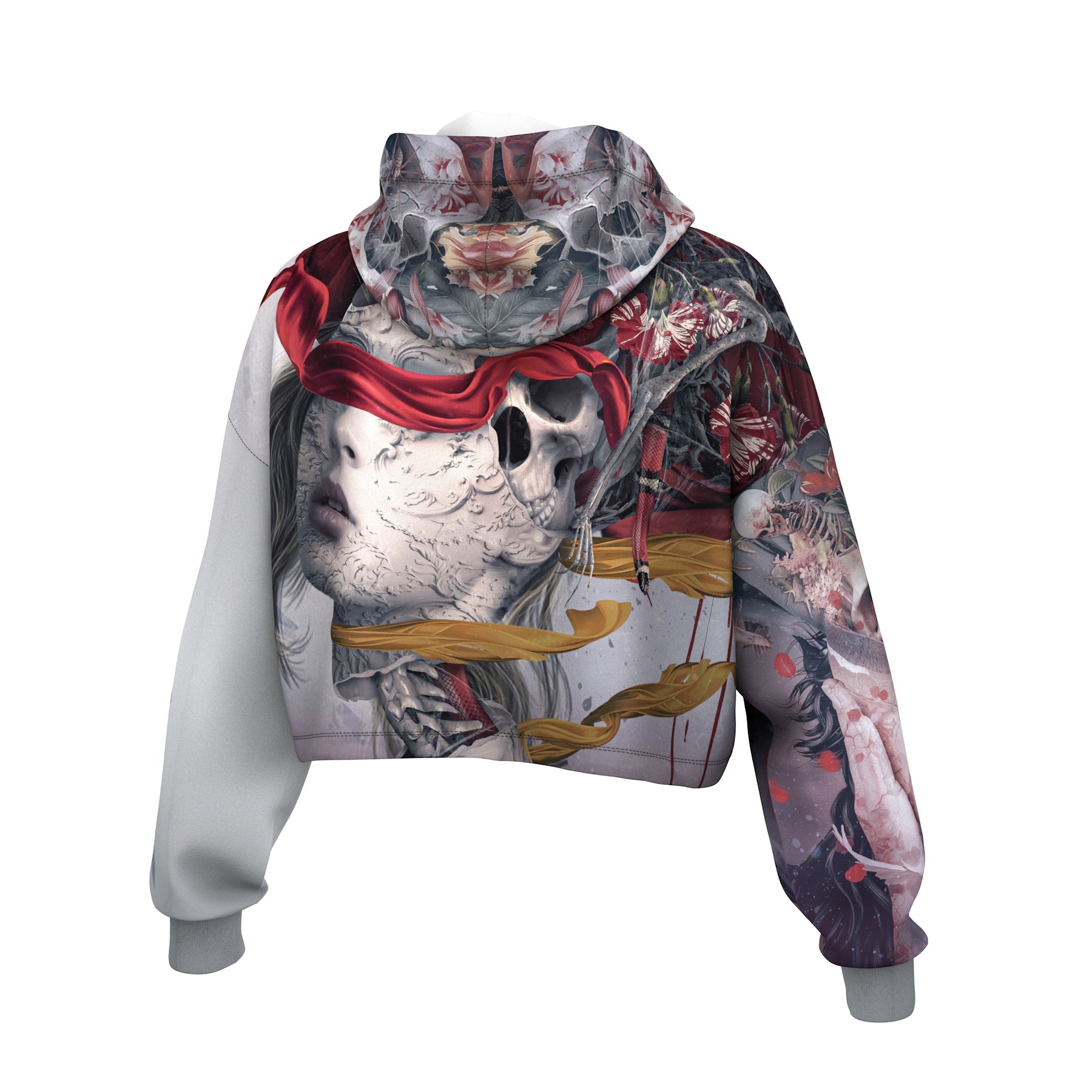 Dangerous Red Cropped Hoodie