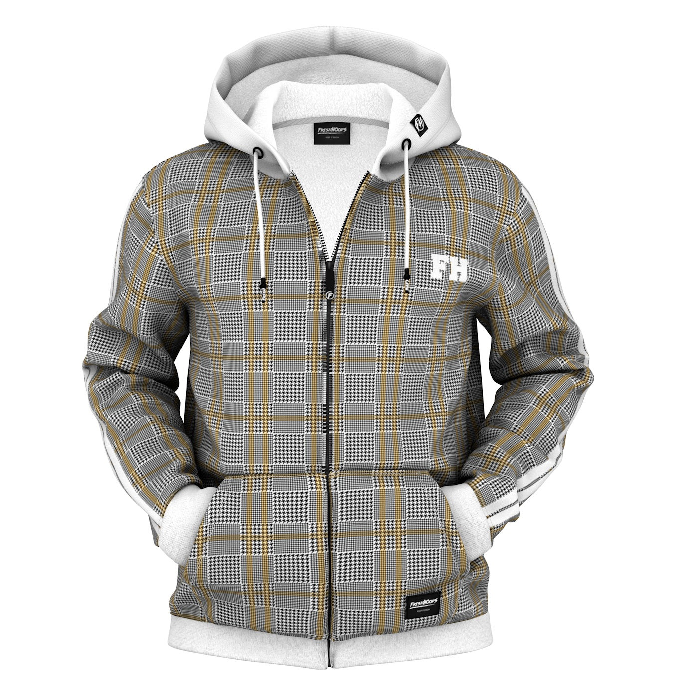 Plaid FH Zip Up Hoodie