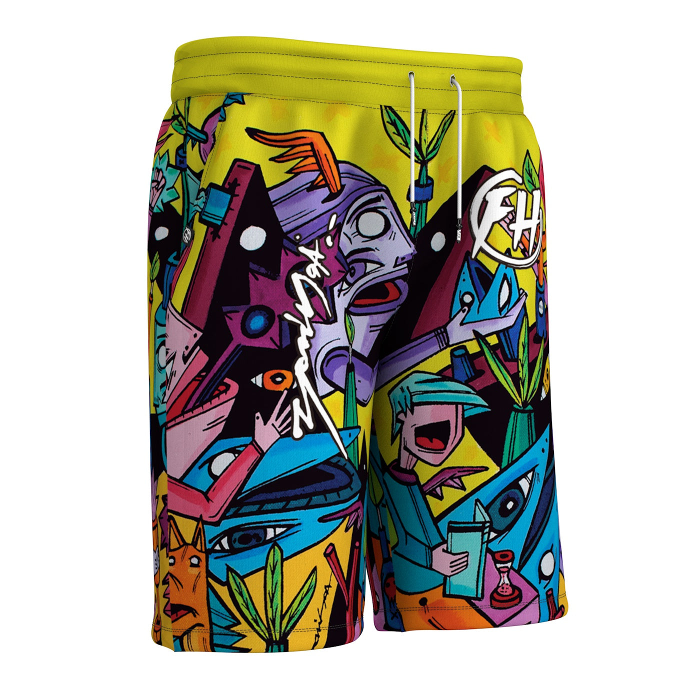 Yellow World Shorts