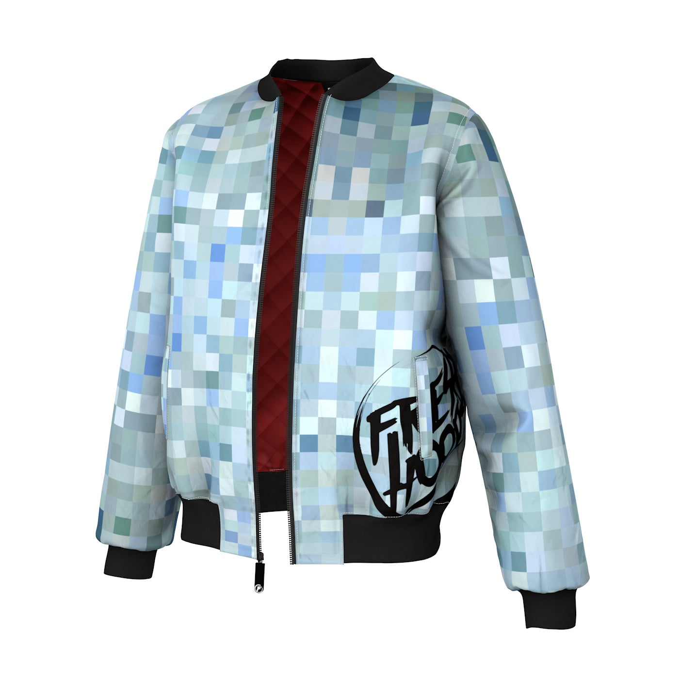 Pixelated Artist Bomber Jacket