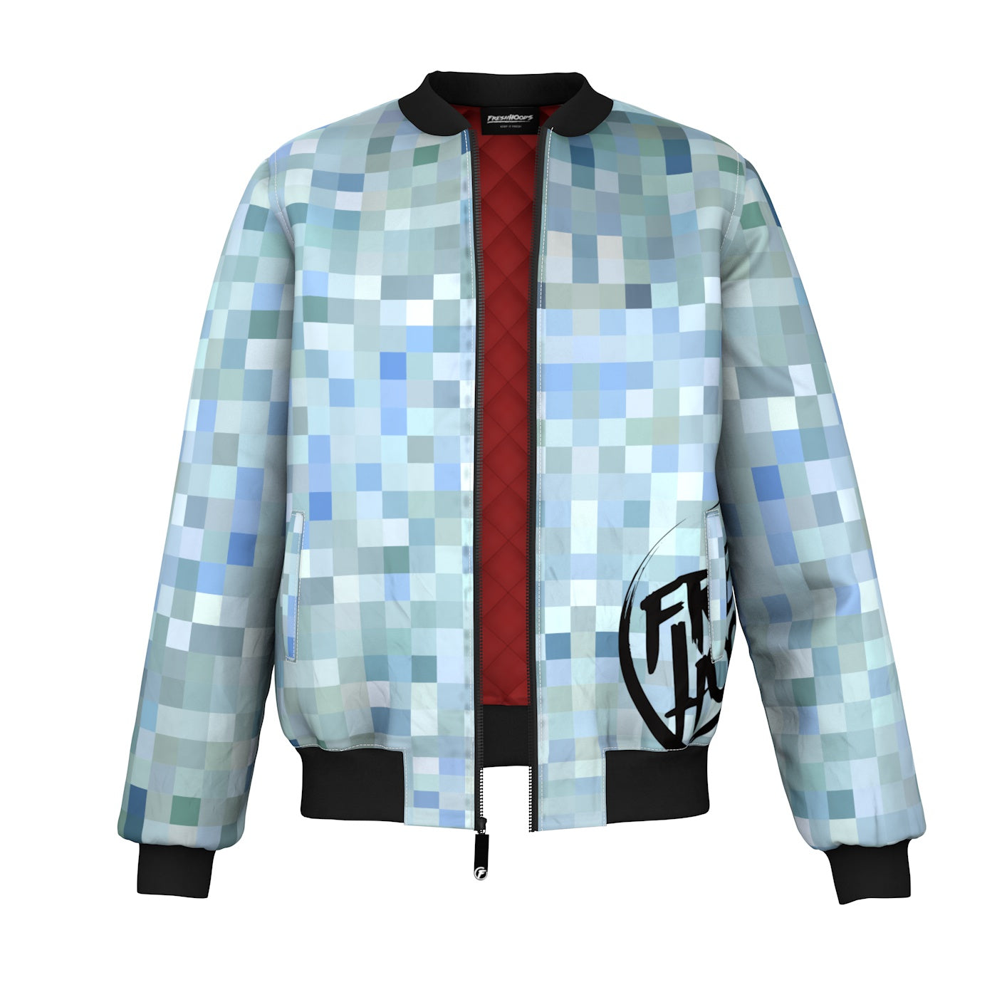 Pixelated Artist Bomber Jacket