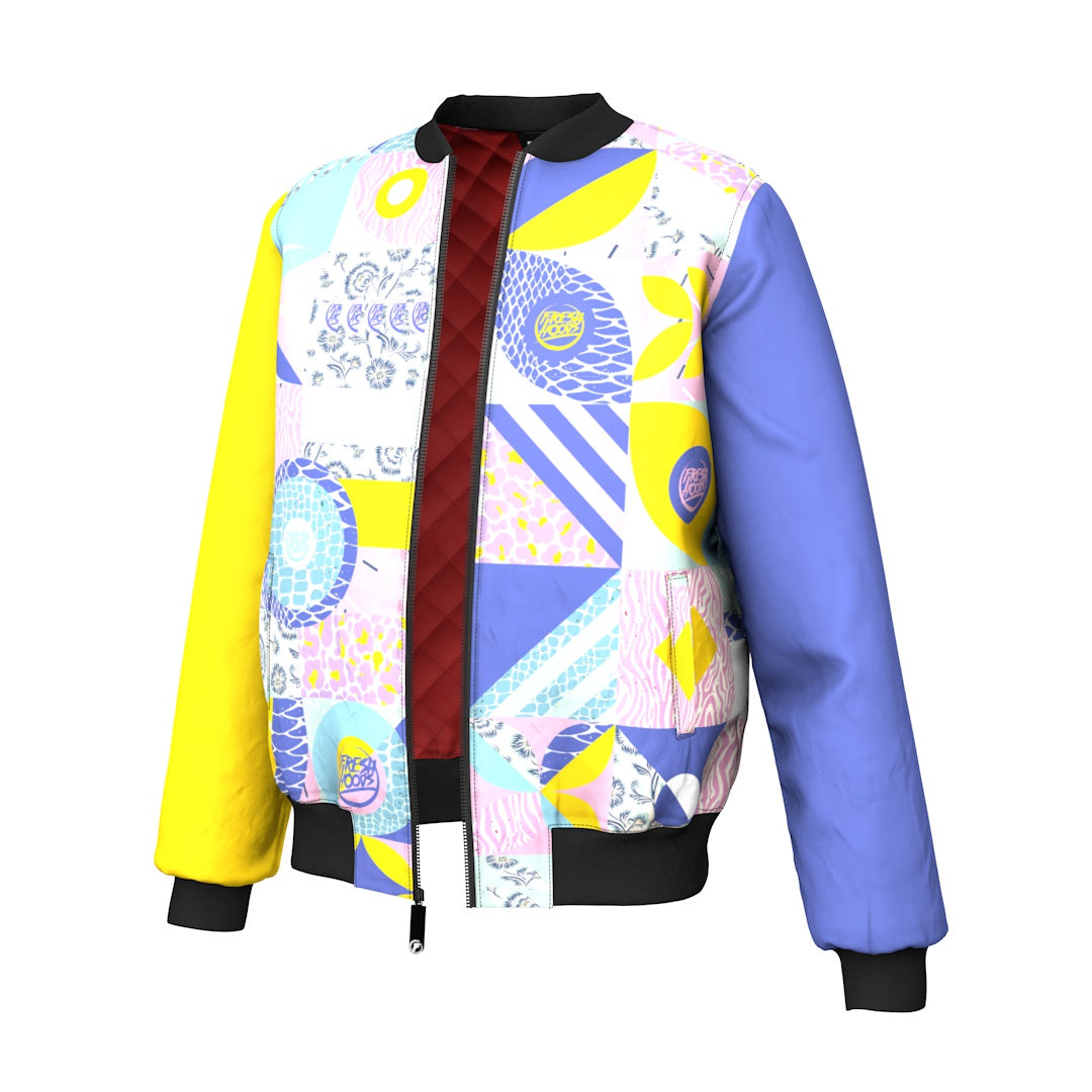 Pastel Shapes Bomber Jacket