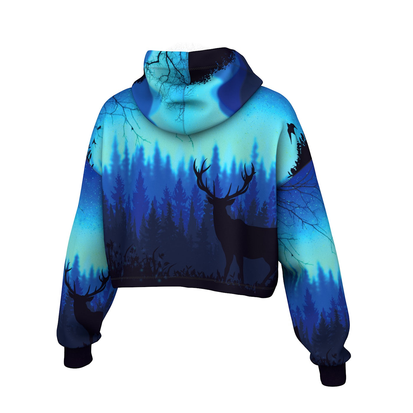 Lunar Glow Cropped Hoodie