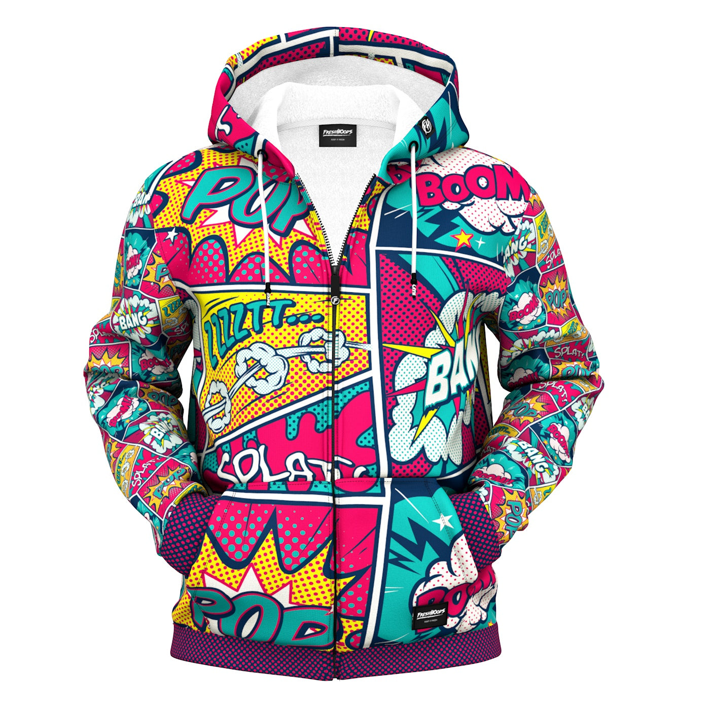 Splat Zip Up Hoodie